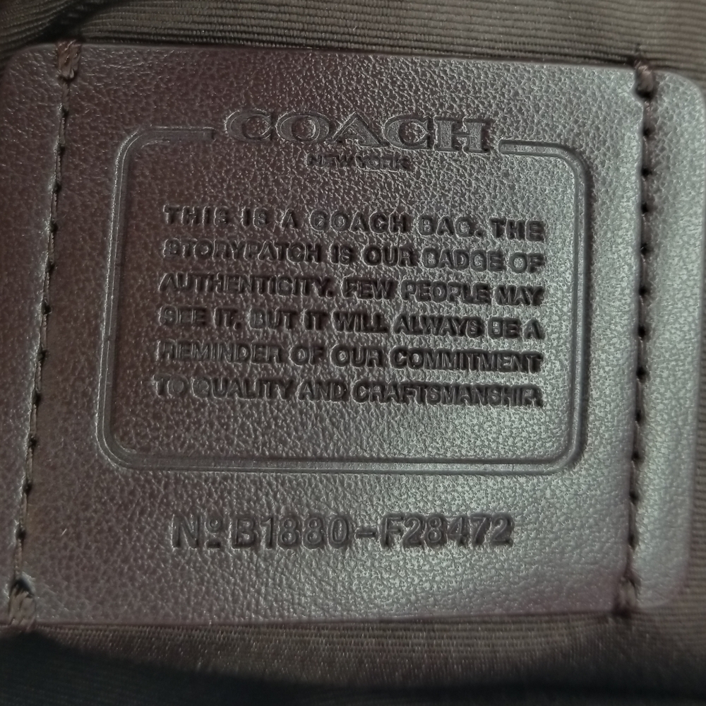 COACH 2PCS SET Signature EMBOSSED BAG + WALLET - Picture 5 of 12